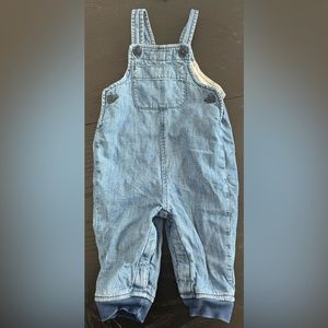 Gap size 6-12 months organic cotton denim overalls